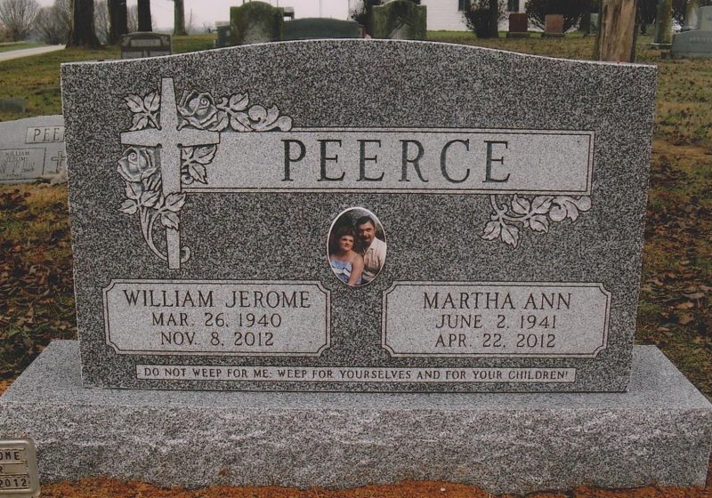 Headstone Cross and Roses