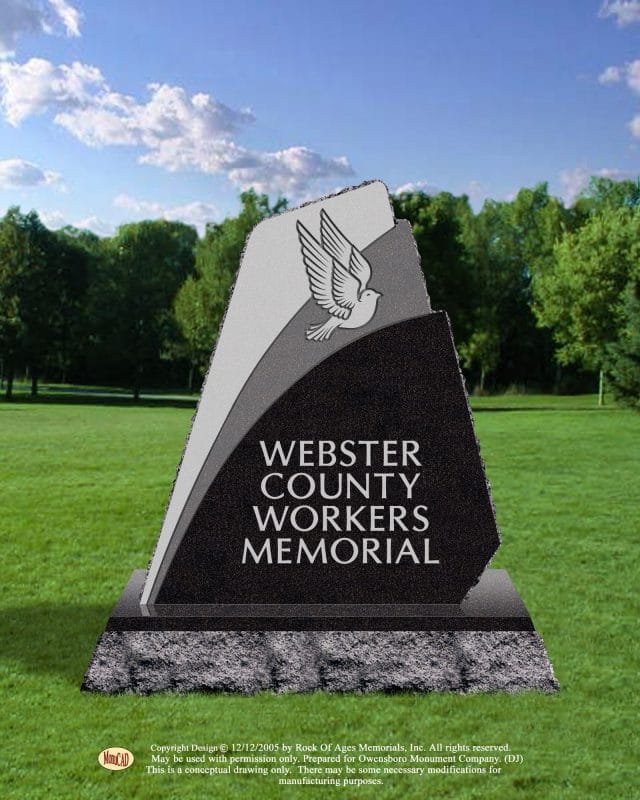Granite Signs Webster County Workers Memorial